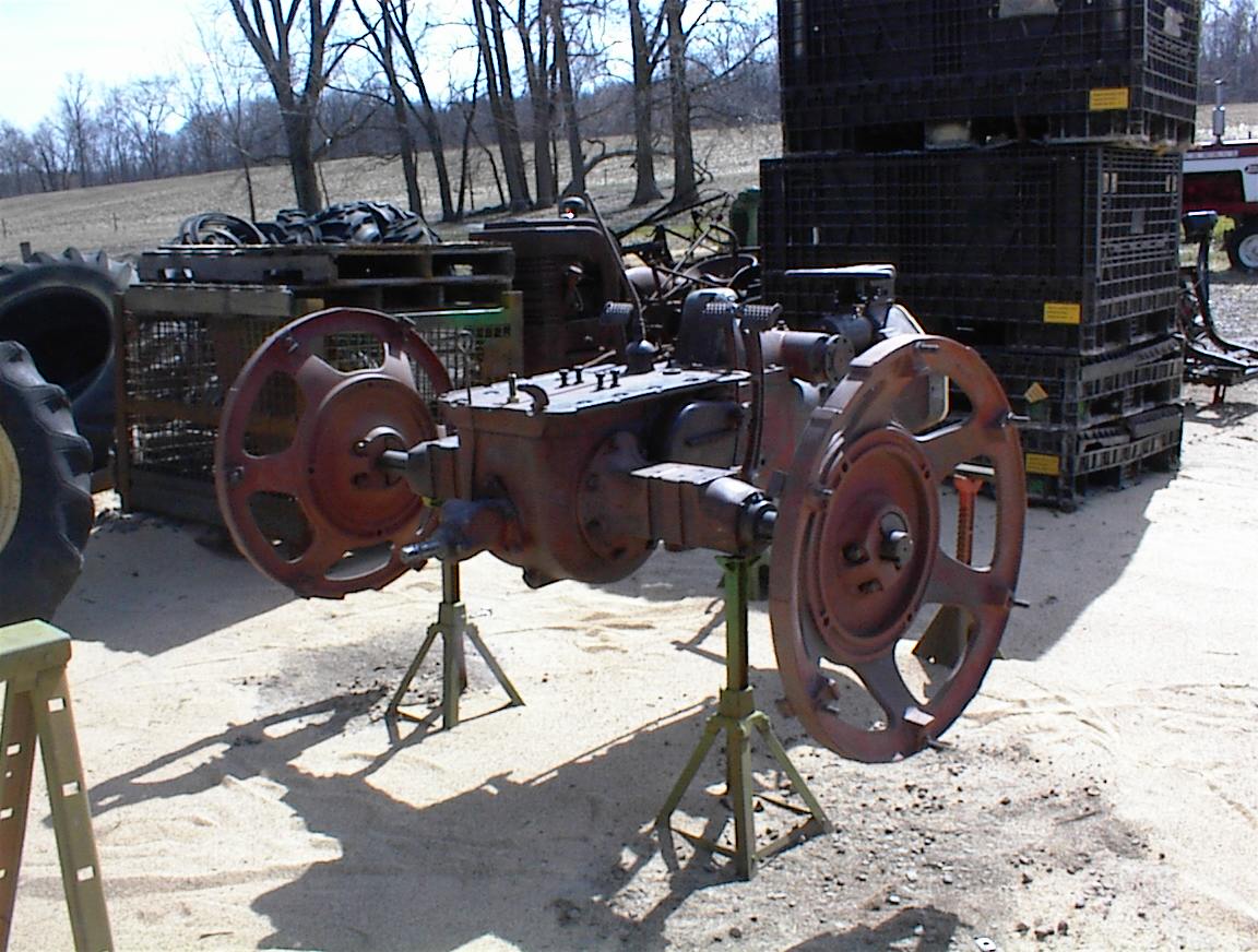 Another view of the same Farmall H after corn cob blasting.